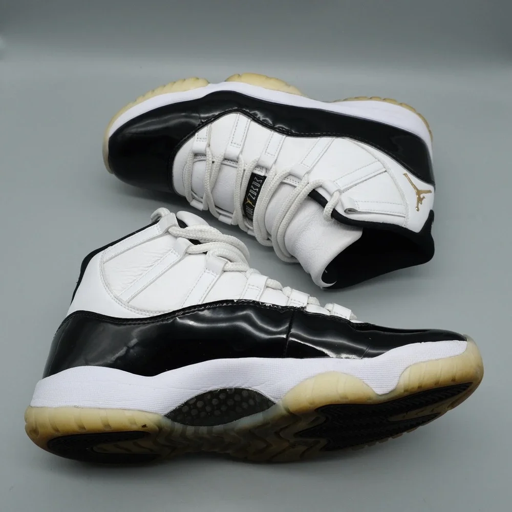 Nike Air Jordan 11 Retro Gratitude Mens 10 White Gold Black CT8012-170